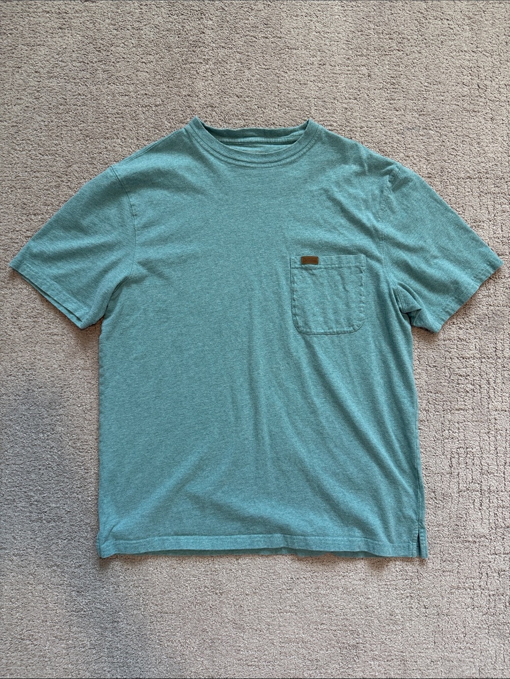 Pendleton Heavyweight Teal Crewneck Pocket Tee